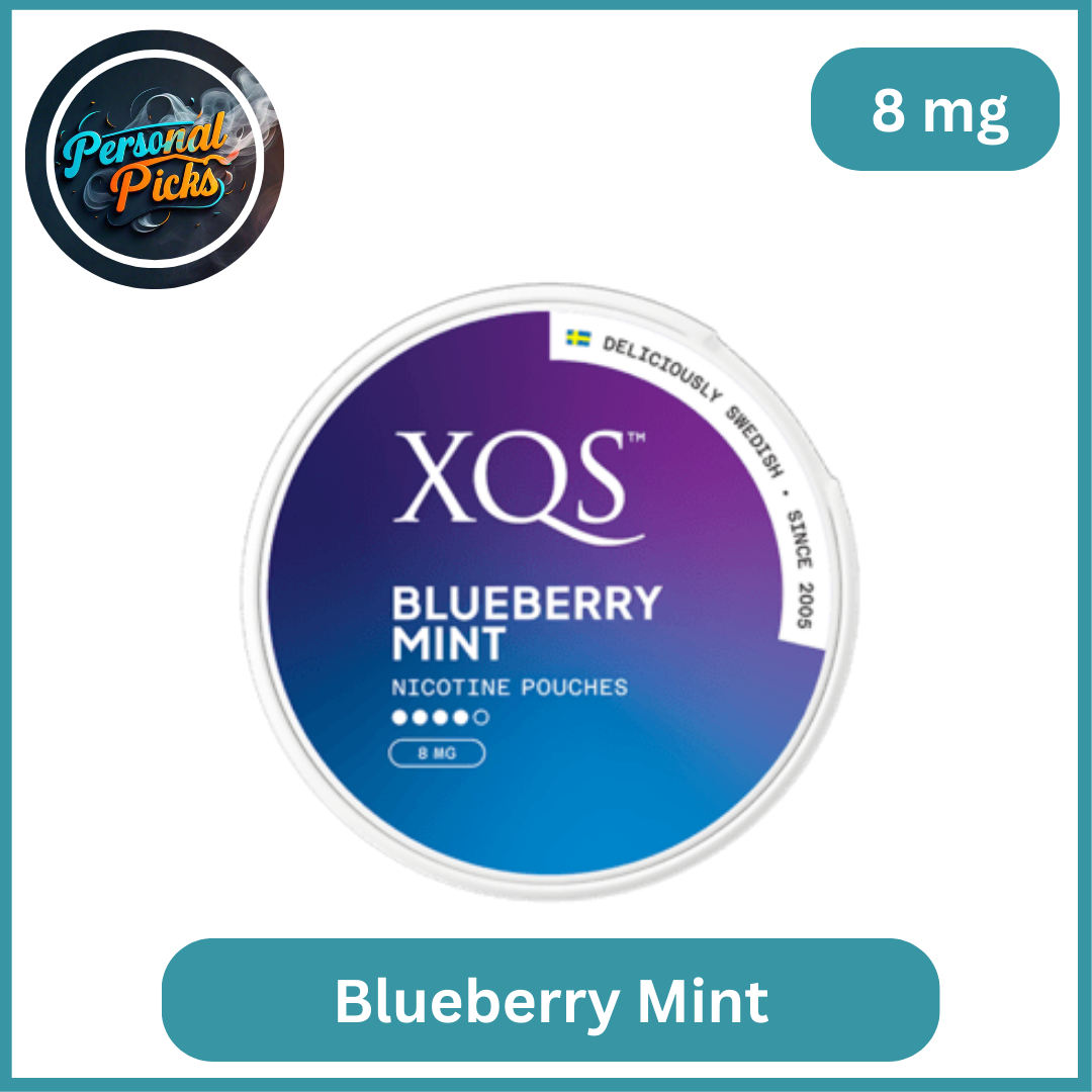 XQS Nicotine Pouch 8mg Blueberry Mint