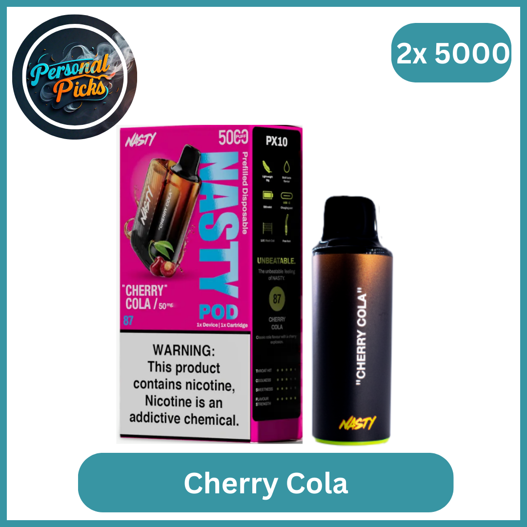 Nasty PX10 2x 5000 Pods (5%) Cherry Cola